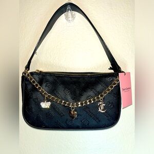 NWT Juicy Couture Not Your Babe Shoulder Bag Gold Juicy Chain And Charms